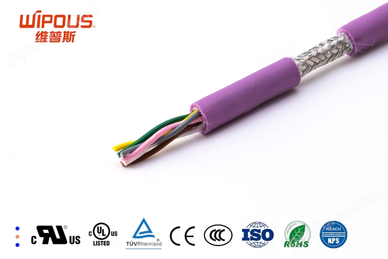 UL2725-SP  30V  80℃   UL+CUL认证 PVC护套柔性对绞屏蔽柔数据电缆